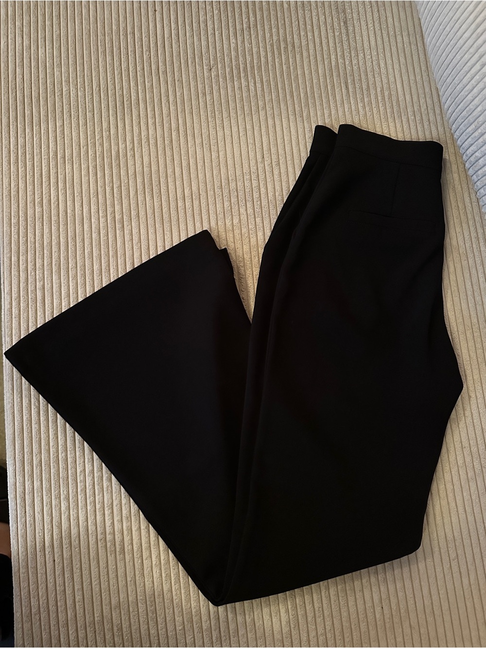 Frankie Shop Black Wide-Leg Trousers
